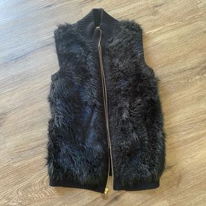 Anne Klein Faux Fur Vest
